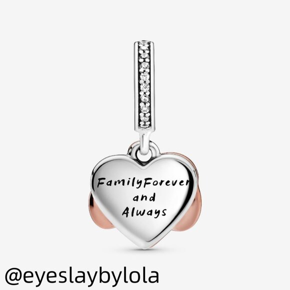 Pandora Sparkling Infinity Heart Dangle Charm - Picture 6 of 7